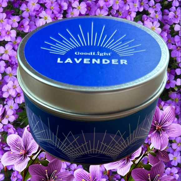 Pure Lavender Essential Oils Good Light Candle CUTE Reusable Metal Tin NEW - Picture 2 of 5